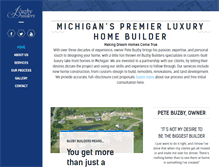 Tablet Screenshot of buzbybuilders.com